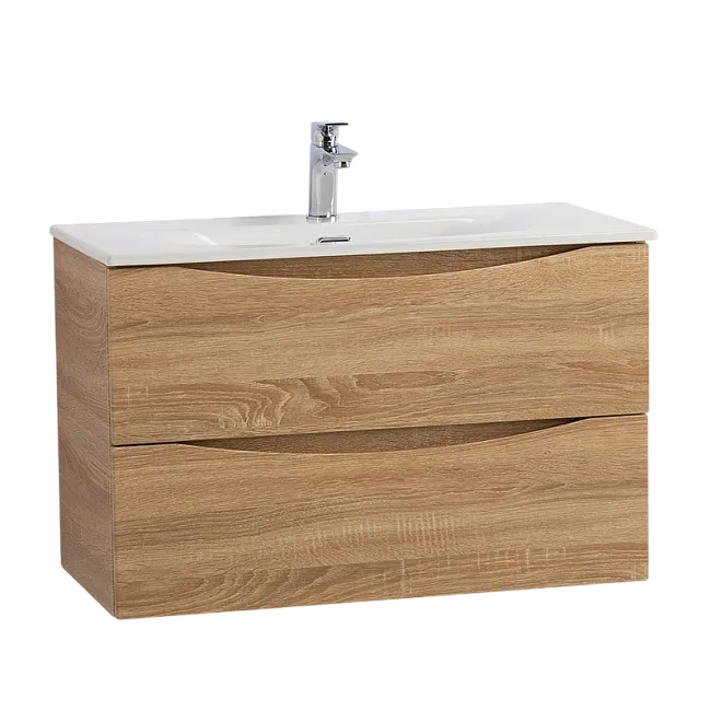 Тумба под раковину без столешницы BelBagno Marino-cer-mini 80 подвесная, rovere bianco Sancos — Оригинал