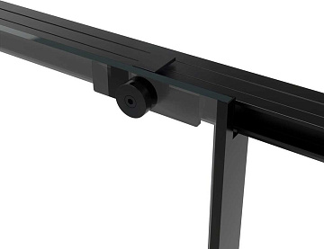 Душевая дверь в нишу Vincea Slim Soft VDS-1SS150CLB 150 см профиль черный, стекло прозрачное