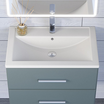 Мебельная раковина Uperwood Foster Quartz 291030032 70 см, матовая белая, жасмин
