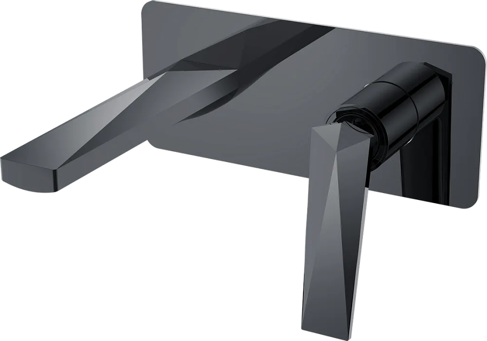 Смеситель для раковины Boheme Venturo 375-SGM С ВНУТРЕННЕЙ ЧАСТЬЮ, shine gun metal Sancos — официальный сайт