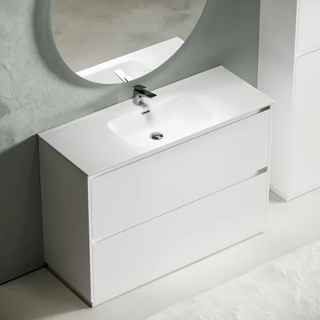 Тумба под раковину Sancos Libra Floor 120 напольный белый глянец, LB120F-1W Sancos — Оригинал