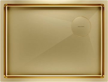 Мойка кухонная Paulmark Next-Skew PM885844-BG брашированное золото