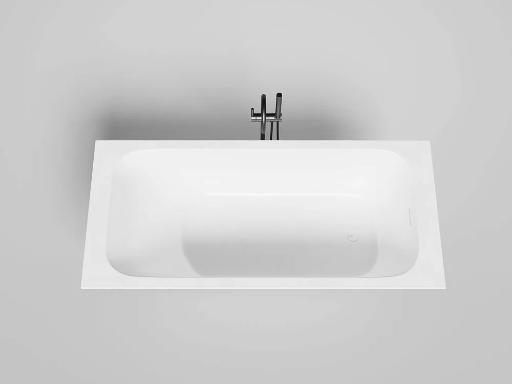 Ванна из искусственного камня Salini Orlanda Kit 180x80 см, встраиваемая, матовая белая, на ножках,  Sancos — официальный сайт