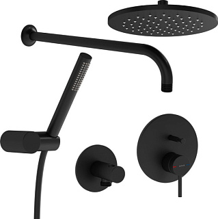 Душевой комплект VitrA Origin A4926636EXP, С ВНУТРЕННЕЙ ЧАСТЬЮ, матовый черный