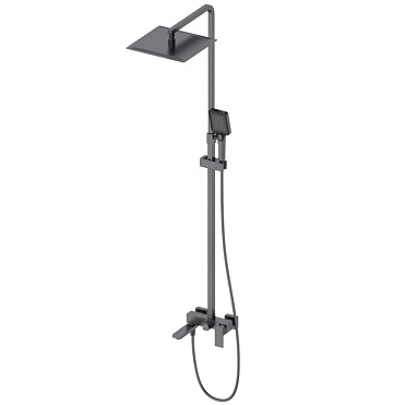 Душевая стойка Wonzon & Woghand CUBE WW-88739016-BGM, темный графит
