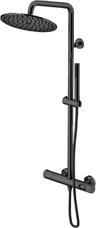 Душевая стойка Gattoni Circle Two KIT/TS60NO, nero opaco