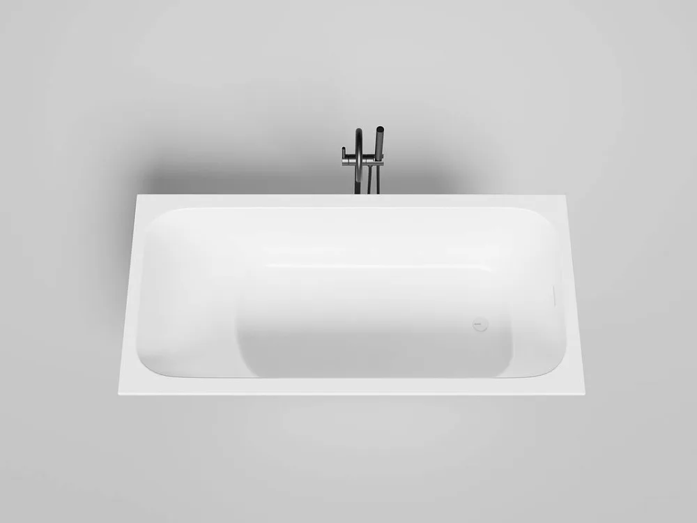 Ванна из искусственного камня Salini Orlanda Kit S-Sense 170x80 см, встраиваемая, матовая белая, на  Sancos — официальный сайт