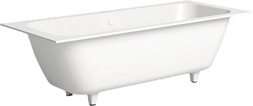 Ванна из искусственного камня Salini Orlanda Axis 190x80 см, встраиваемая, белая, на ножках