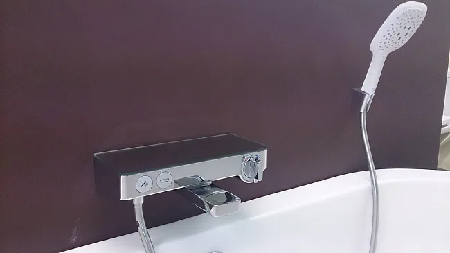 Термостатический смеситель Hansgrohe Ecostat Select 13151000, для ванны с душем Sancos — Оригинал