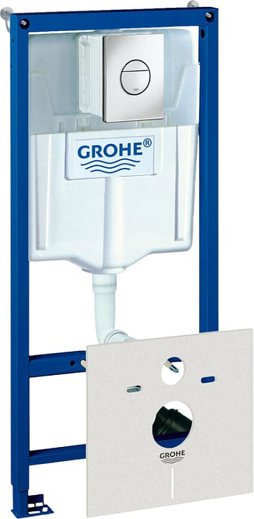 Система инсталляции для унитазов Grohe Rapid SL 38813001, 4 в 1 с кнопкой смыва