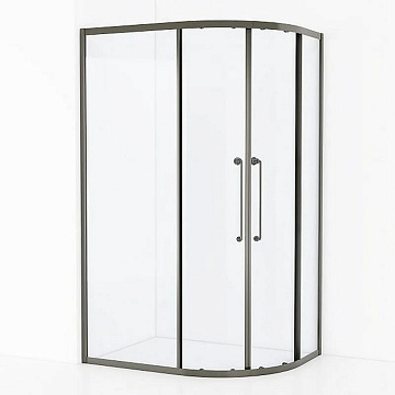 Душевой уголок Cezares Relax RELAX-304-RH-2-120/90-C-GM 120x90, профиль оружейная сталь