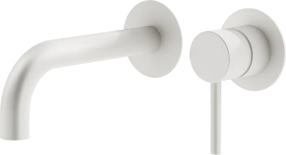Смеситель для раковины Plumberia Selection Ixo KITXO1135BO250 С ВНУТРЕННЕЙ ЧАСТЬЮ, матовый белый Sancos — официальный сайт