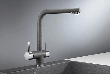 Смеситель для кухни Granula 2305, графит