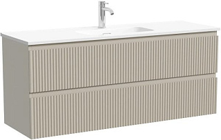 Тумба под раковину Sancos Snob R 120 подвесная Beige soft (капучино), SNR120/39CE