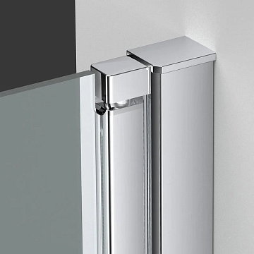 Душевой уголок Vincea Alpha VSR-3ALP9095CL 95х90 см, профиль глянцевый хром, стекло прозрачное