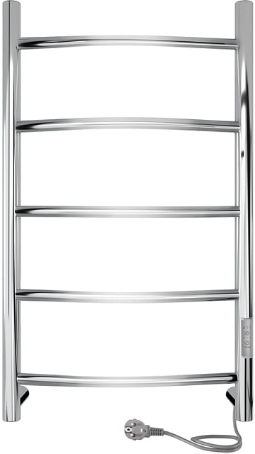Полотенцесушитель электрический Indigo Arc Lux LCALE80-40Rt серебристый