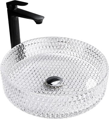 Накладная раковина Abber Glas AK2301 прозрачная