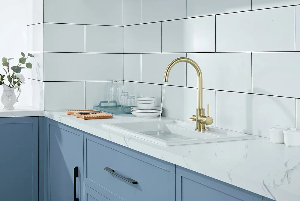 Смеситель для кухни Paulmark Essen Es213211-BR бронза Sancos — официальный сайт