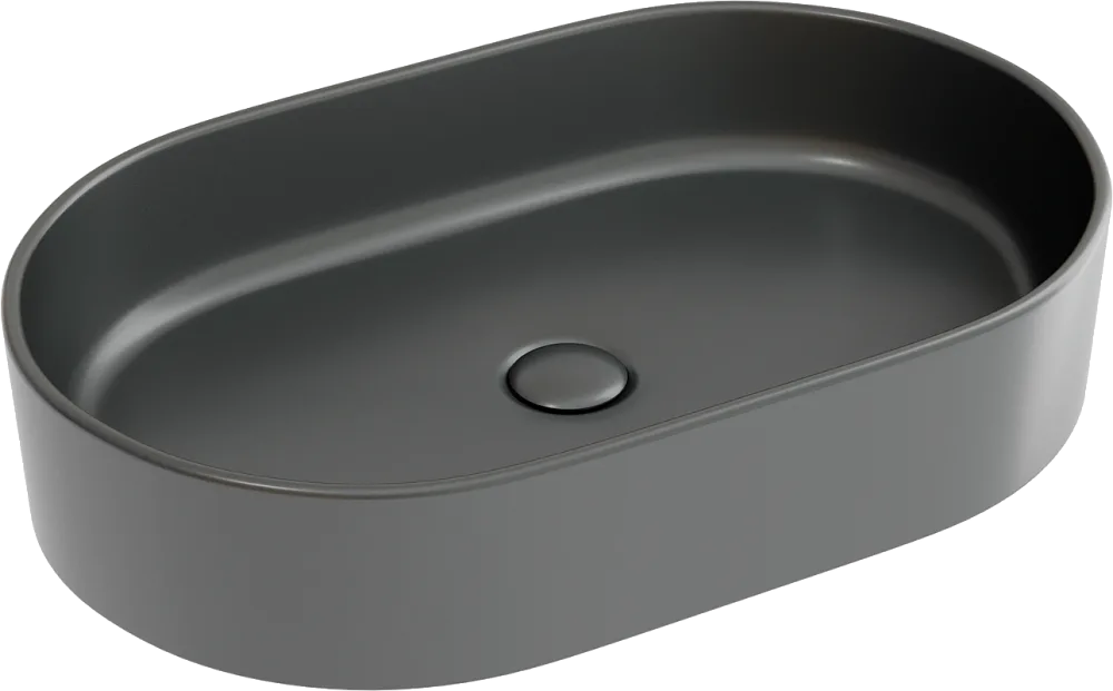 Накладная раковина Ceramicanova Element CN6048MDH темный антрацит матовая Sancos — официальный сайт