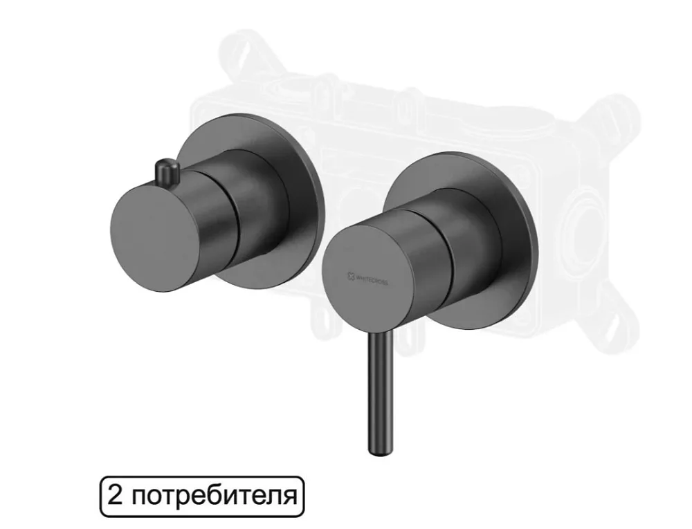Встраиваемый смеситель WHITECROSS Y Y1242GM для душа С ВНУТРЕННЕЙ ЧАСТЬЮ, оружейная сталь Sancos — официальный сайт
