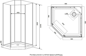 Душевая кабина Timo Premium ILMA 709 без крыши