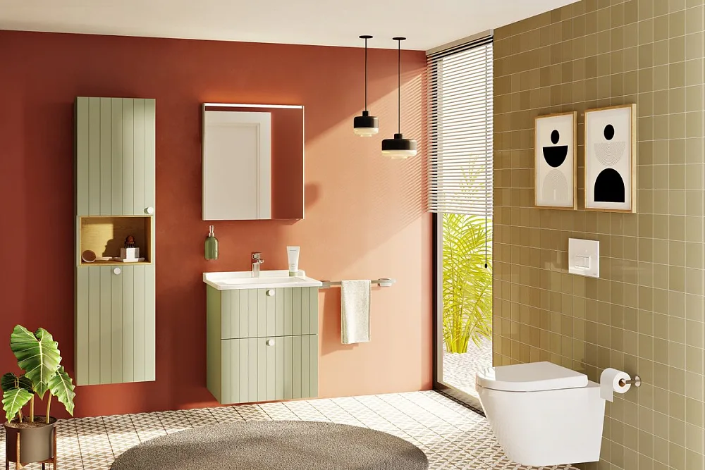 Зеркало-шкаф VitrA Core 60 L с подсветкой, антрацит Sancos — официальный сайт