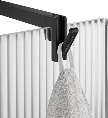 Душевая перегородка KERAMA MARAZZI Cristallo CT.100.WI.BLK.M 100 см, профиль матовый черный, стекло 