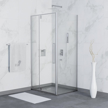 Душевой уголок RGW Stilvoll SV-03+90 см (89-92)x90x200 профиль хром, стекло прозрачное