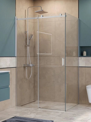 Душевой уголок BelBagno Soft Close-2 AH-1-130/100-C-Cr профиль хром