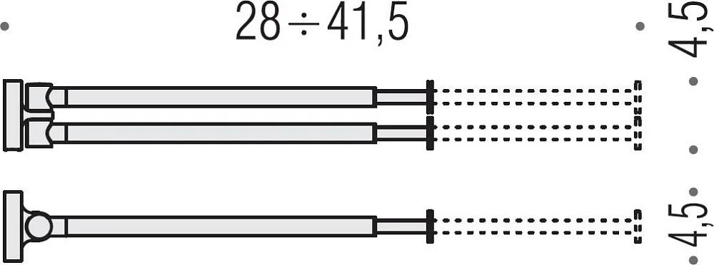 Полотенцедержатель Colombo Design Plus W4914 Sancos — официальный сайт