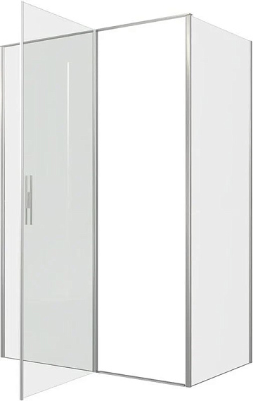 Душевой уголок Allen Brau Priority 140x80, профиль серебро браш, стекло прозрачное