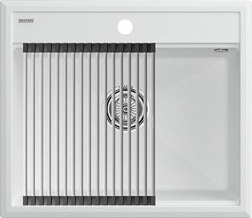 Мойка кухонная Paulmark Stepia + Step PM115951-WH+R375-BS белая