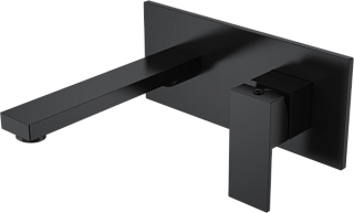 Смеситель для раковины Boheme Qubic 475-B С ВНУТРЕННЕЙ ЧАСТЬЮ, matt black