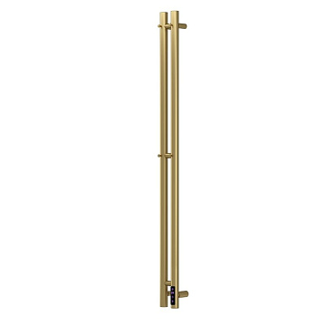 Полотенцесушитель электрический APEXTERMO Луна LN10111GLB 1100x80 с крючками, золотой матовый