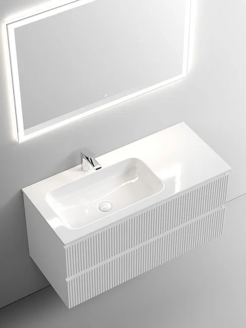 Тумба с раковиной Sancos Snob T 100 см, L, bianco Sancos — Оригинал