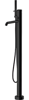 Напольный смеситель для ванны с душем Gattoni Circle Two 9108/91NO, nero opaco