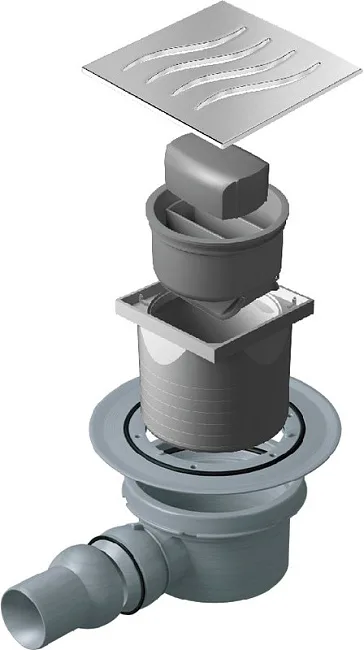 Душевой трап Pestan Confluo Standard Dry 113000015, хром Sancos — Оригинал