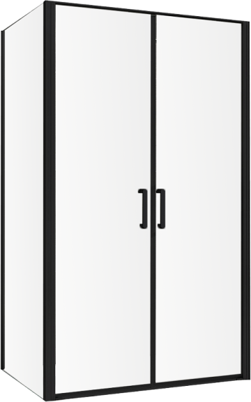 Душевой уголок Abber Sonnenstrand AG04100BC-S90B 100x90, профиль черный, стекло прозрачное