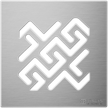 Душевой трап Berges Zentrum Antik 090364, 10x10 см, матовый хром