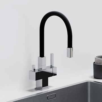 Смеситель для кухни Sancos Arno SC4005CH с гибким изливом, хром