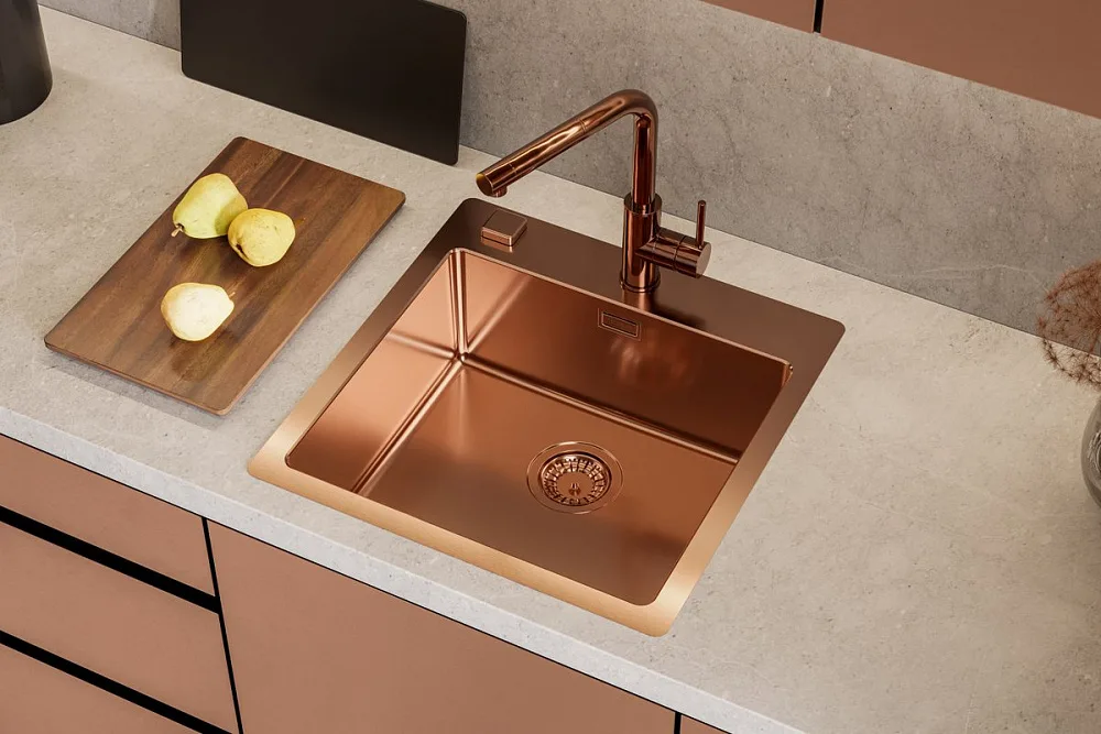 Смеситель для кухни Alveus Zeos 1136502 медь Sancos — официальный сайт