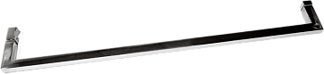 Душевая дверь в нишу Abber Schwarzer Diamant AG30160MH 160 см, профиль хром, стекло матовое