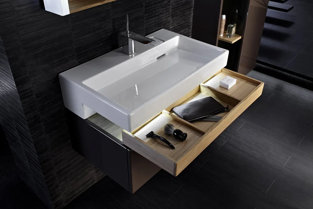 Мебельная раковина Jacob Delafon Terrace EXD9112 80 см с подсветкой Sancos — официальный сайт