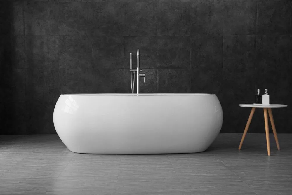Акриловая ванна BelBagno BB502-1800-900 180x95 см, отдельностоящая, белая, овальная, на ножках Sancos — официальный сайт