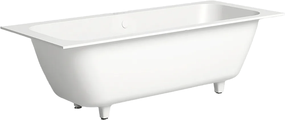 Ванна из искусственного камня Salini Orlanda Axis 190x80 см, встраиваемая, белая, на ножках Sancos — официальный сайт