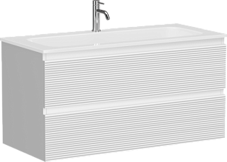 Тумба под раковину Sancos Folk 100 подвесная Bianco (белый), FL100W
