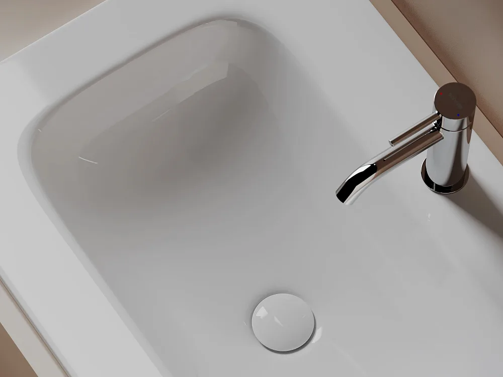 Мебельная раковина Ceramicanova Grace CN7031, белая Sancos — официальный сайт