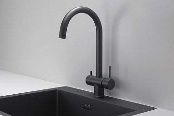 Смеситель для кухни Granula Kitchen Space 7104, черный матовый