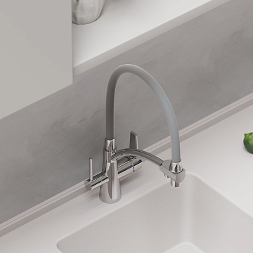 Смеситель для кухни Sancos Eri SC4001CH с гибким изливом, хром