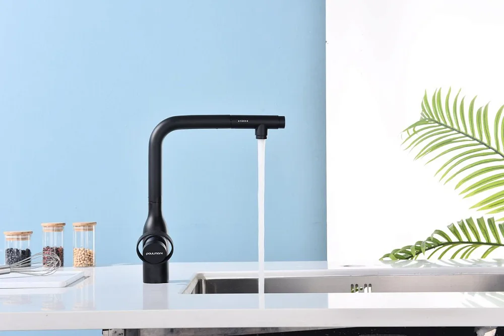 Смеситель для кухни Paulmark Urban Ur213104-AN антрацит Sancos — официальный сайт